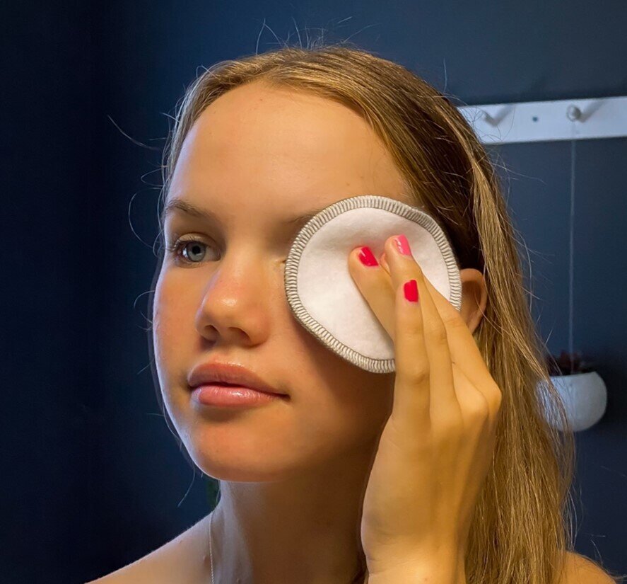 Ecovask Reusable Makeup Pads Grey 7 pce