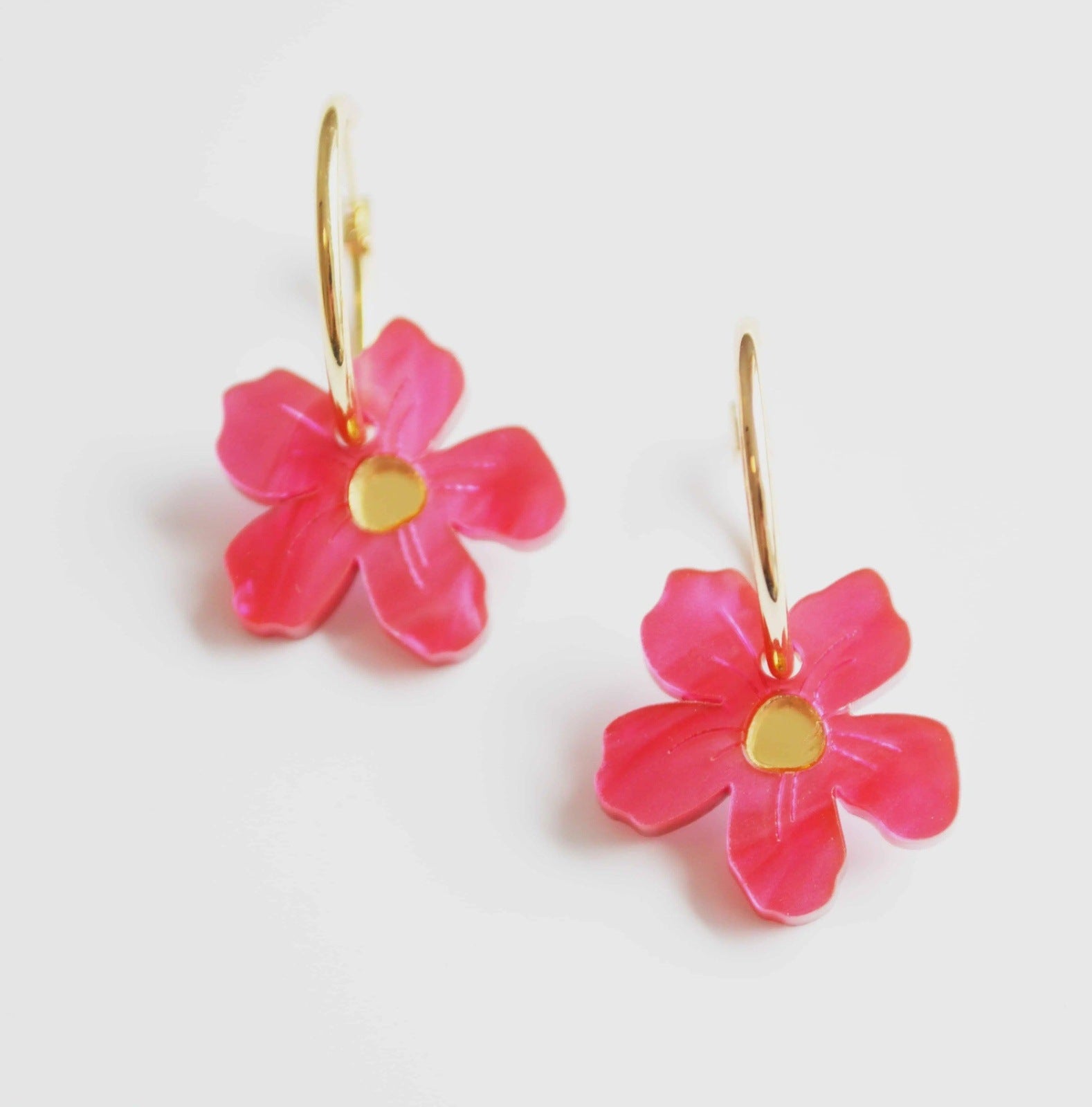 Hagen & Co Wildflowers Earrings Fuschia