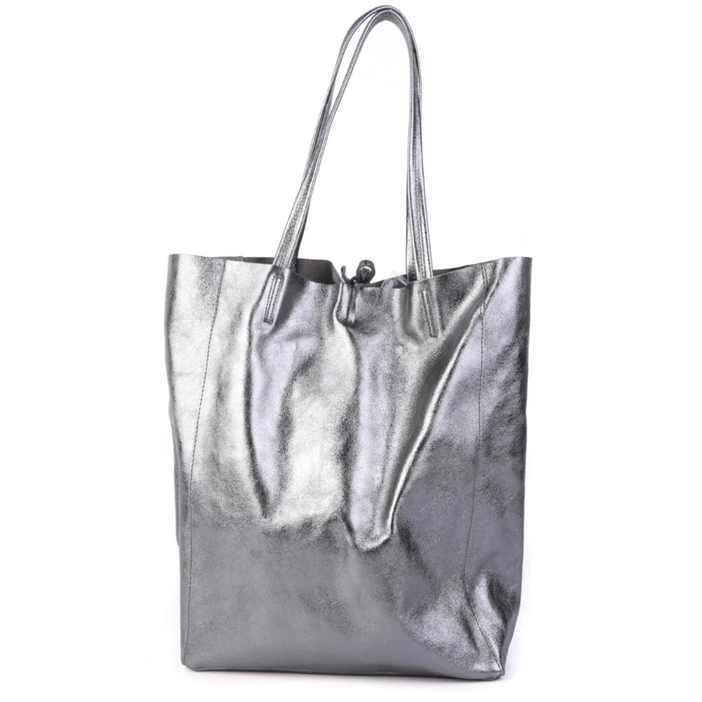 Maison Fanli Large Tote Metallic Grey