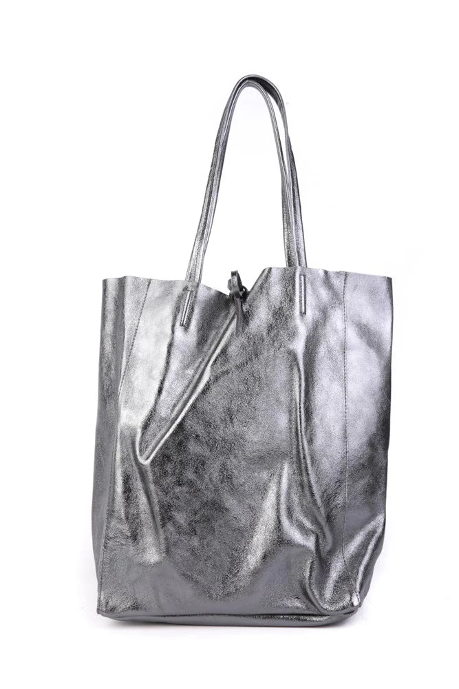 Maison Fanli Large Tote Metallic Grey