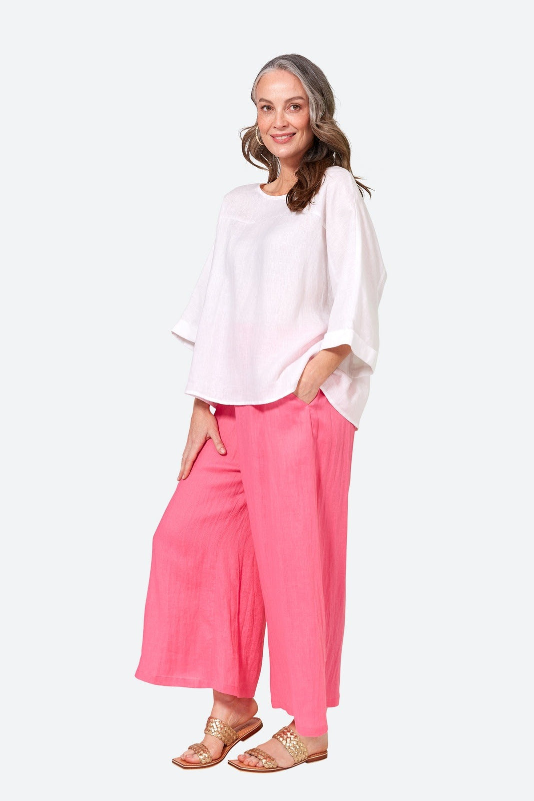 Eb & Ive Studio Relaxed Top Salt OS