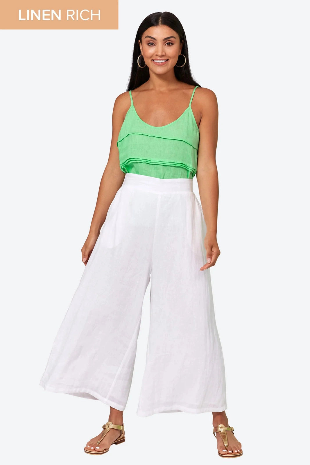 Eb & Ive Studio Crop Pant Salt