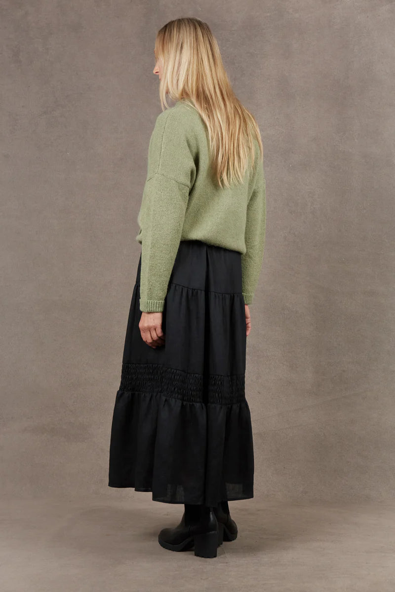 Eb & Ive Paarl Crossover Knit Moss