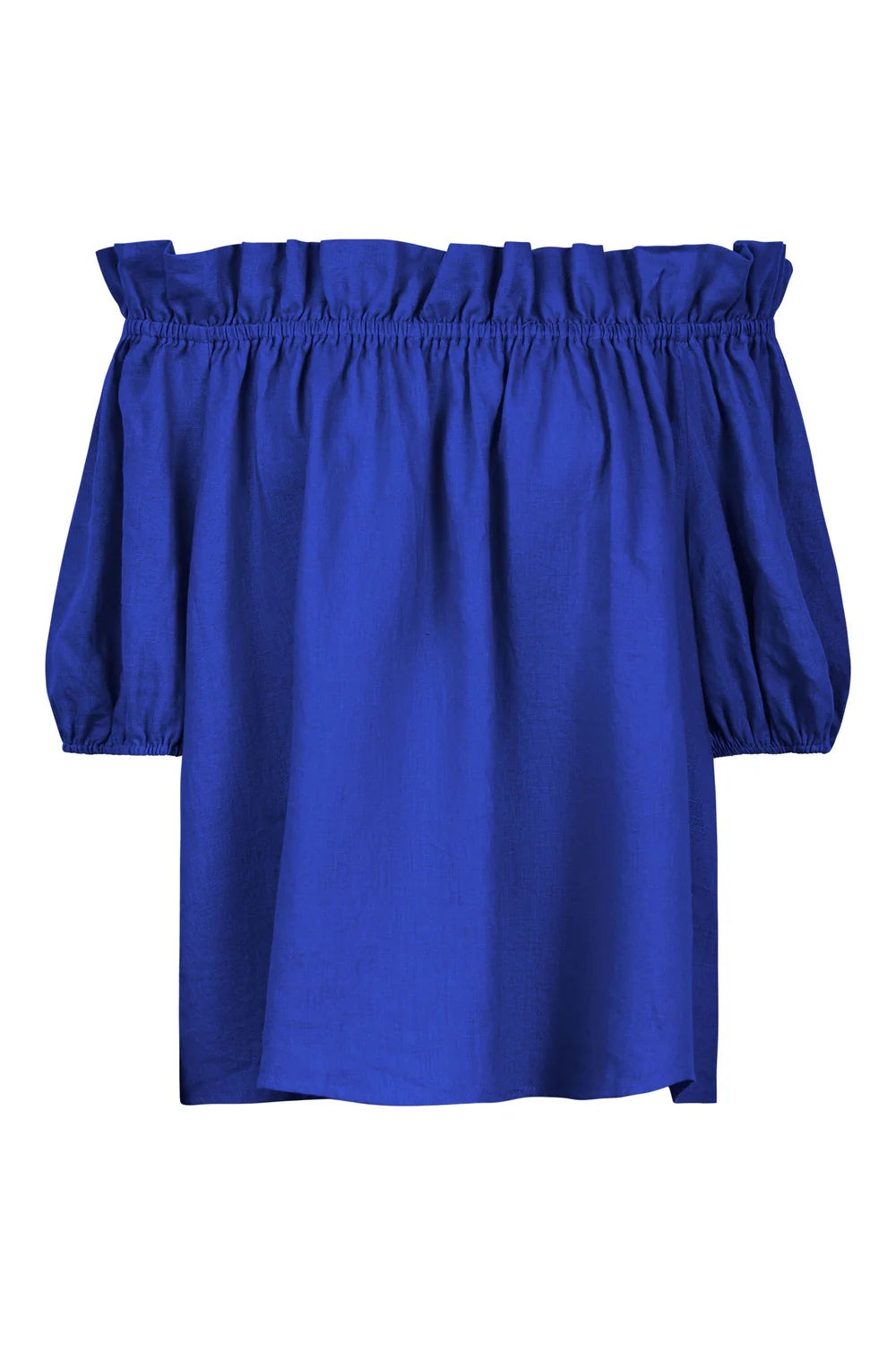 Eb & Ive Halcyon Ruched Top Cobalt