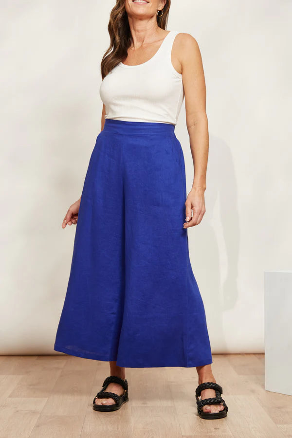 Eb & Ive Halcyon Crop Pant Cobalt