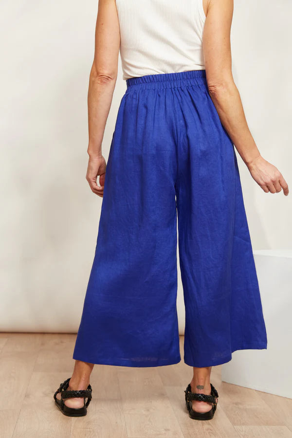 Eb & Ive Halcyon Crop Pant Cobalt