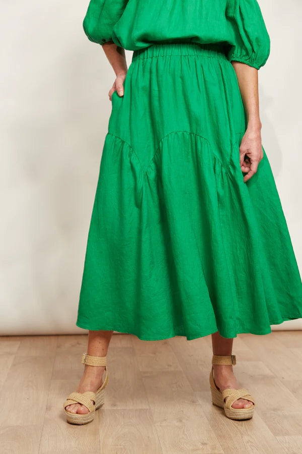 Eb & Ive Halcyon Skirt Emerald