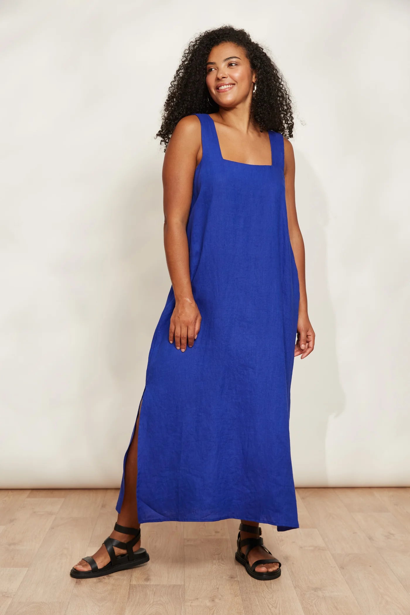 Eb & Ive Halcyon Tank Dress Cobalt