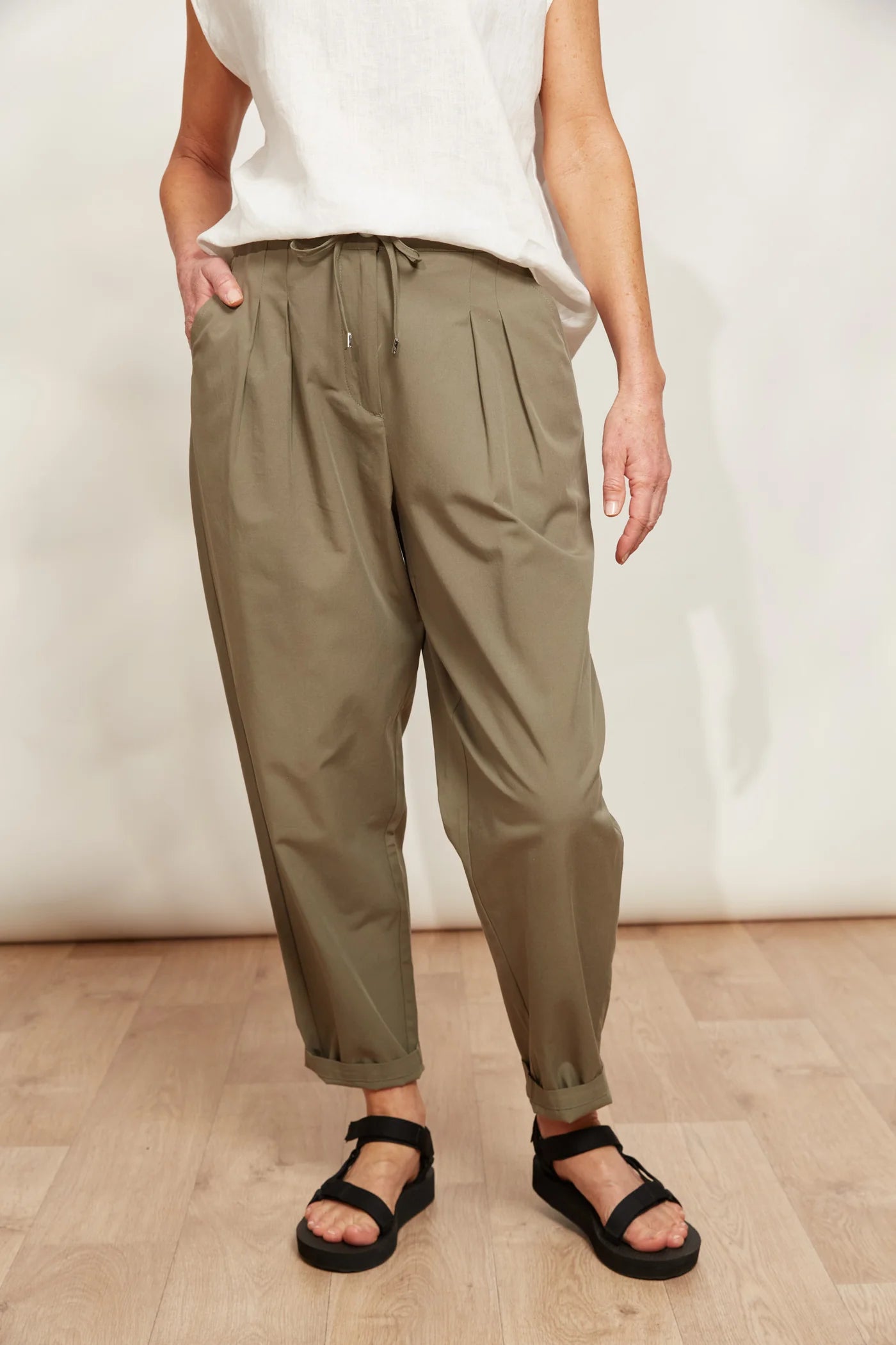 Eb & Ive La Plage Pant Khaki