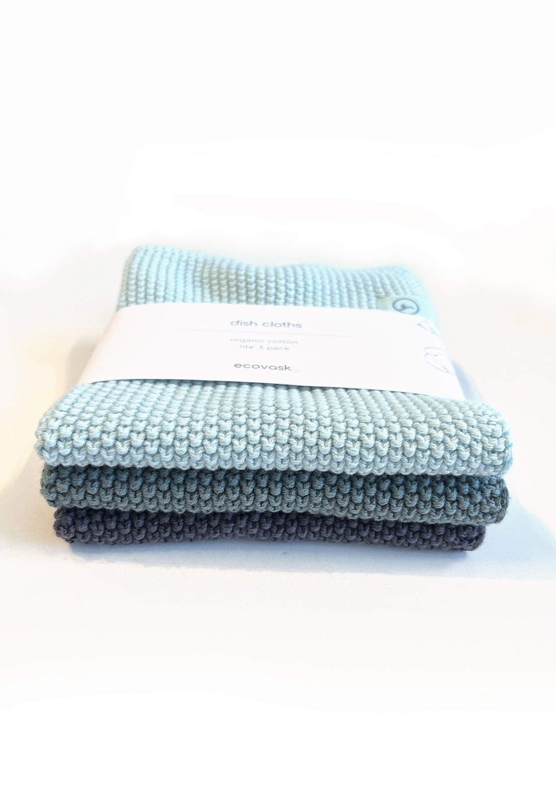 Ecovask 'lite' 3 Pack Cloths - Frosted Dew