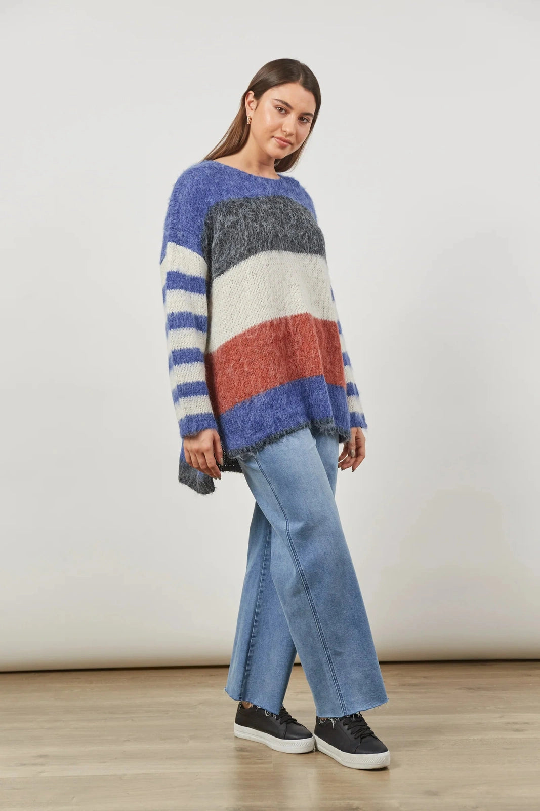 Isle of Mine Serene Stripe Jumper Azure OS