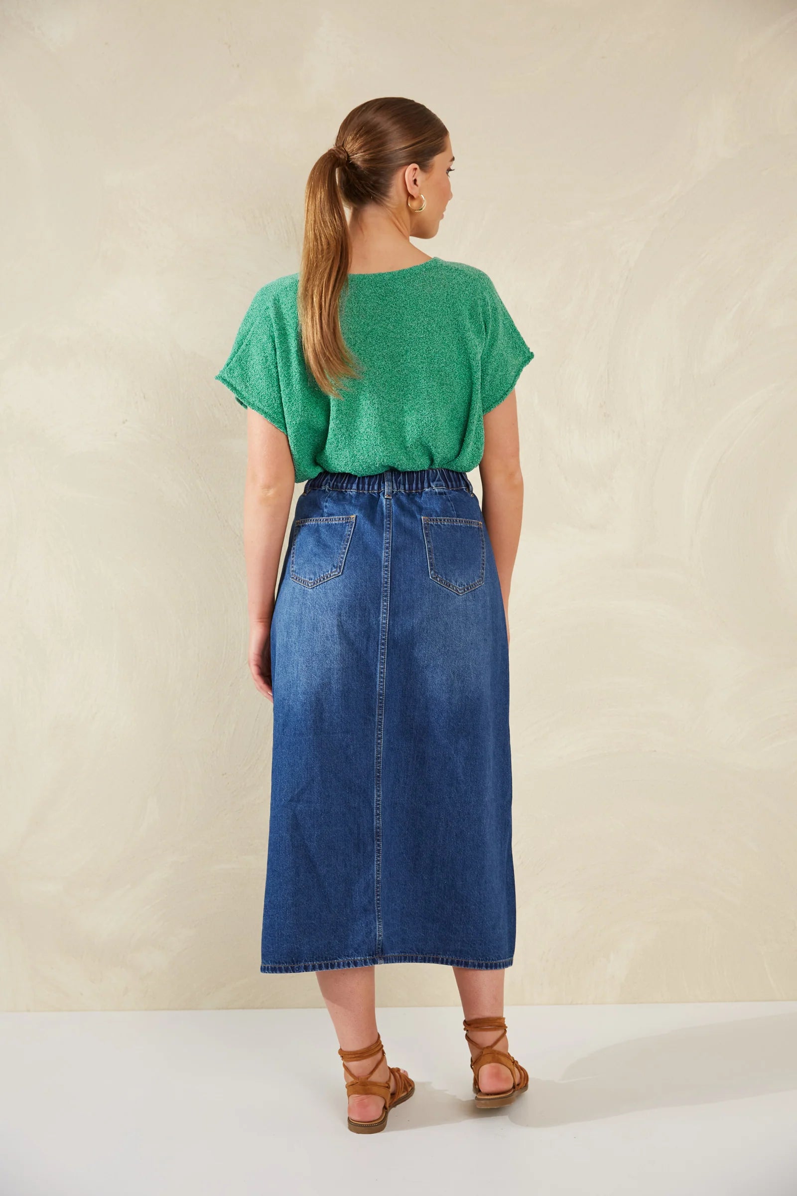 Haven Dalton Denim Skirt Indigo