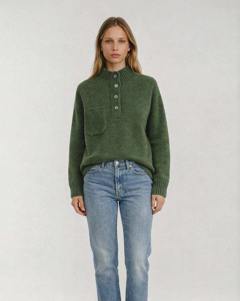 Alete Grandpas Sweater Khaki Green