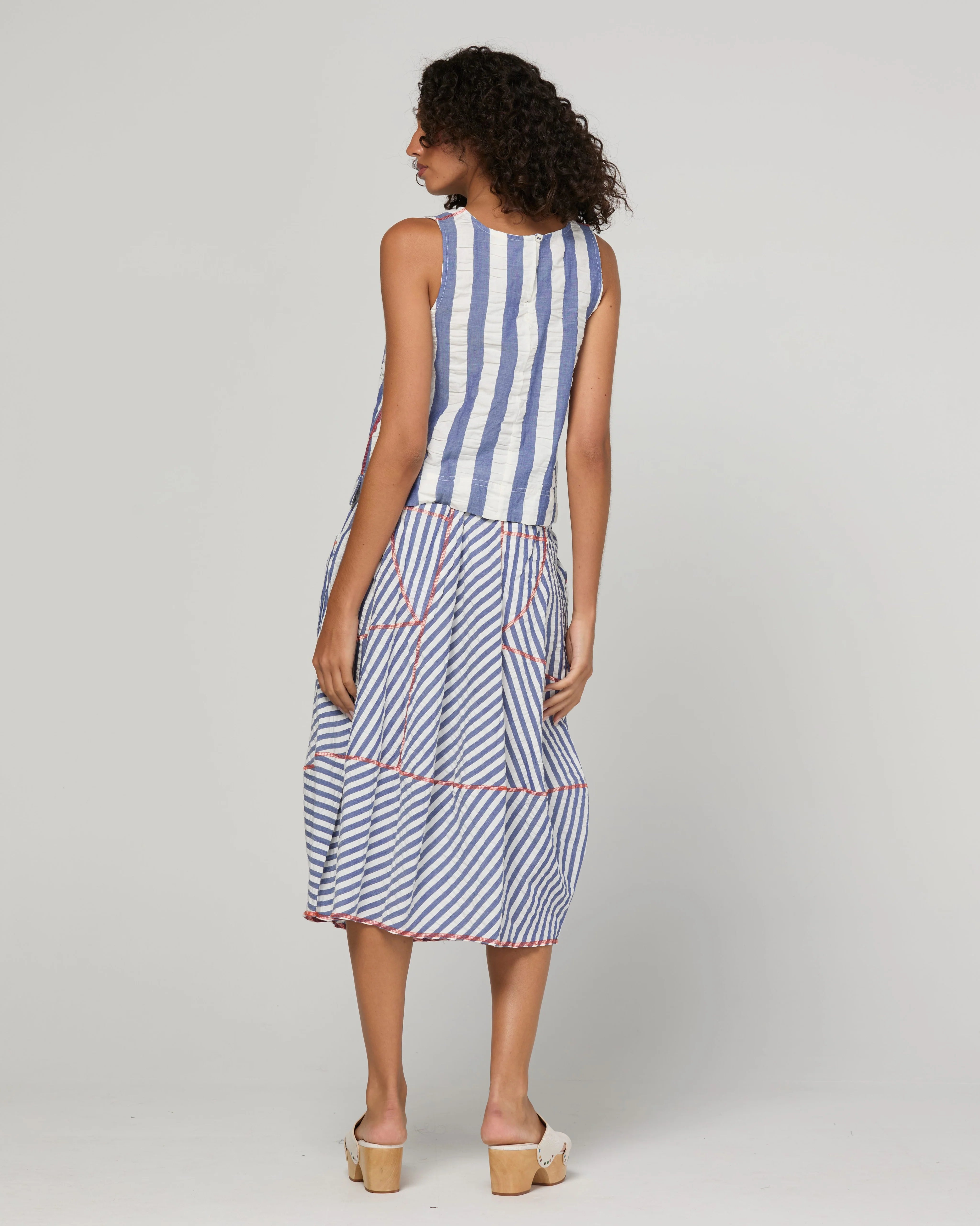 Boom Shankar Guru Skirt Ocean Stripe