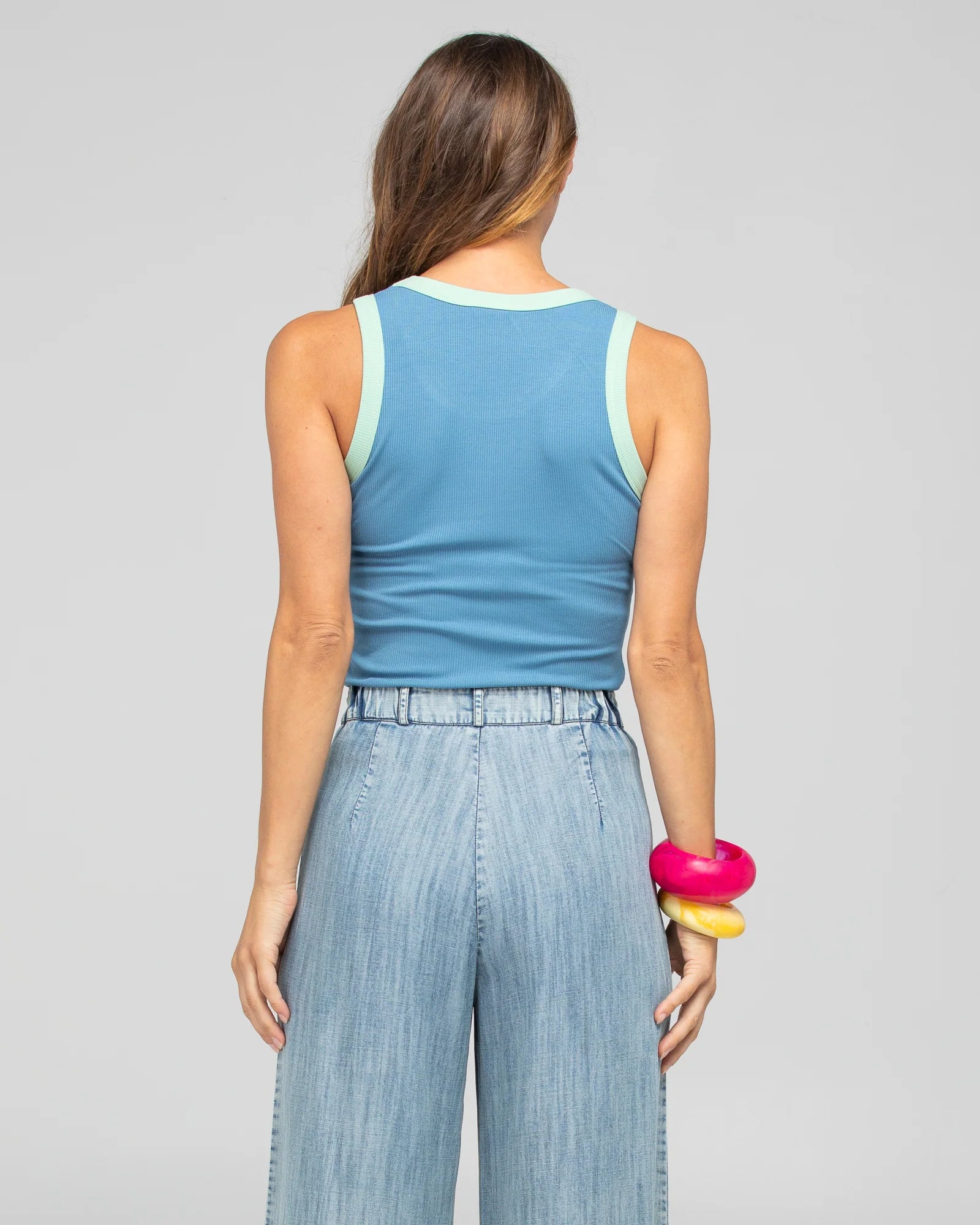 Boom Shankar Bellissimo Tank Top Dusty Blue