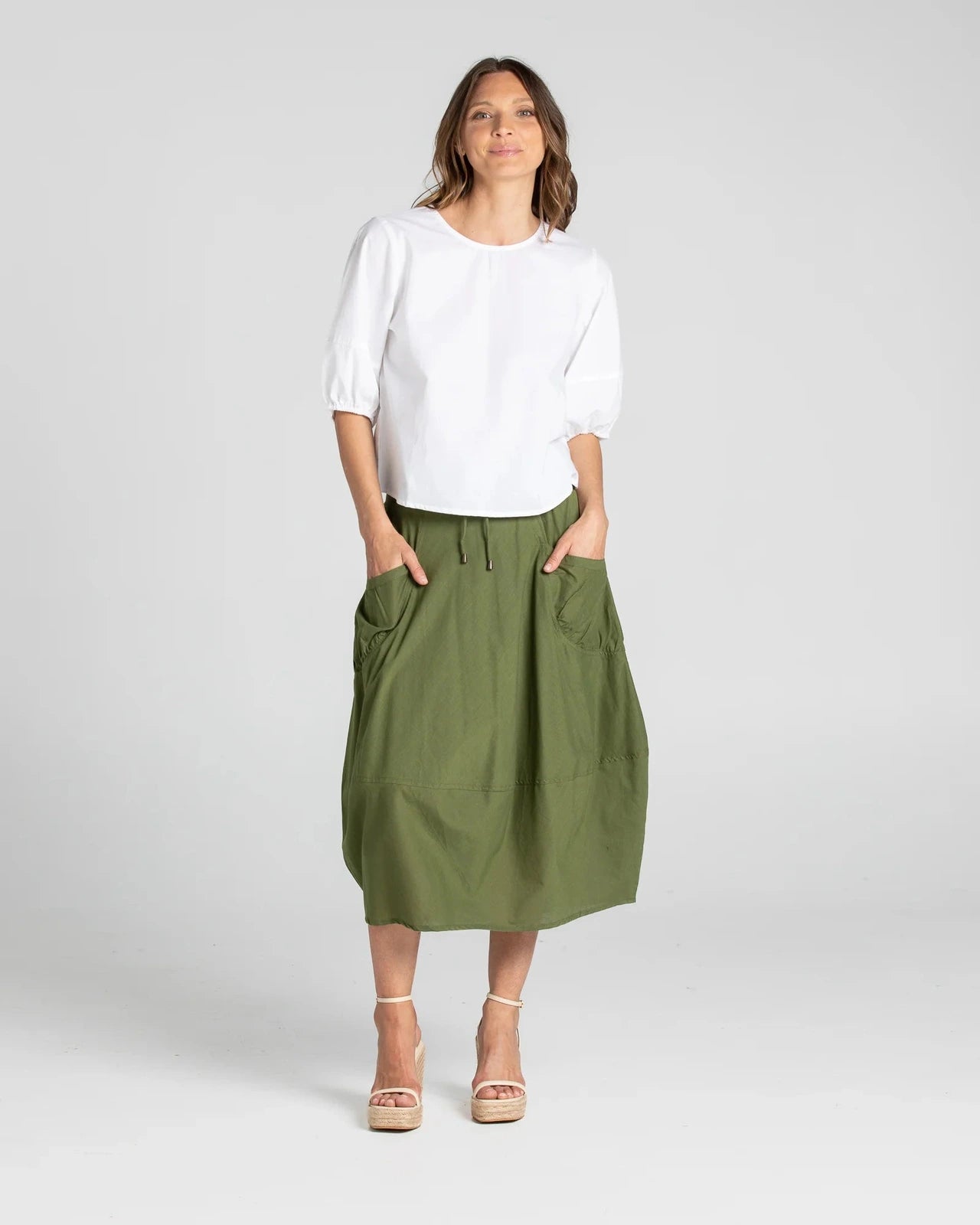 Boom Shankar Guru Skirt Khaki