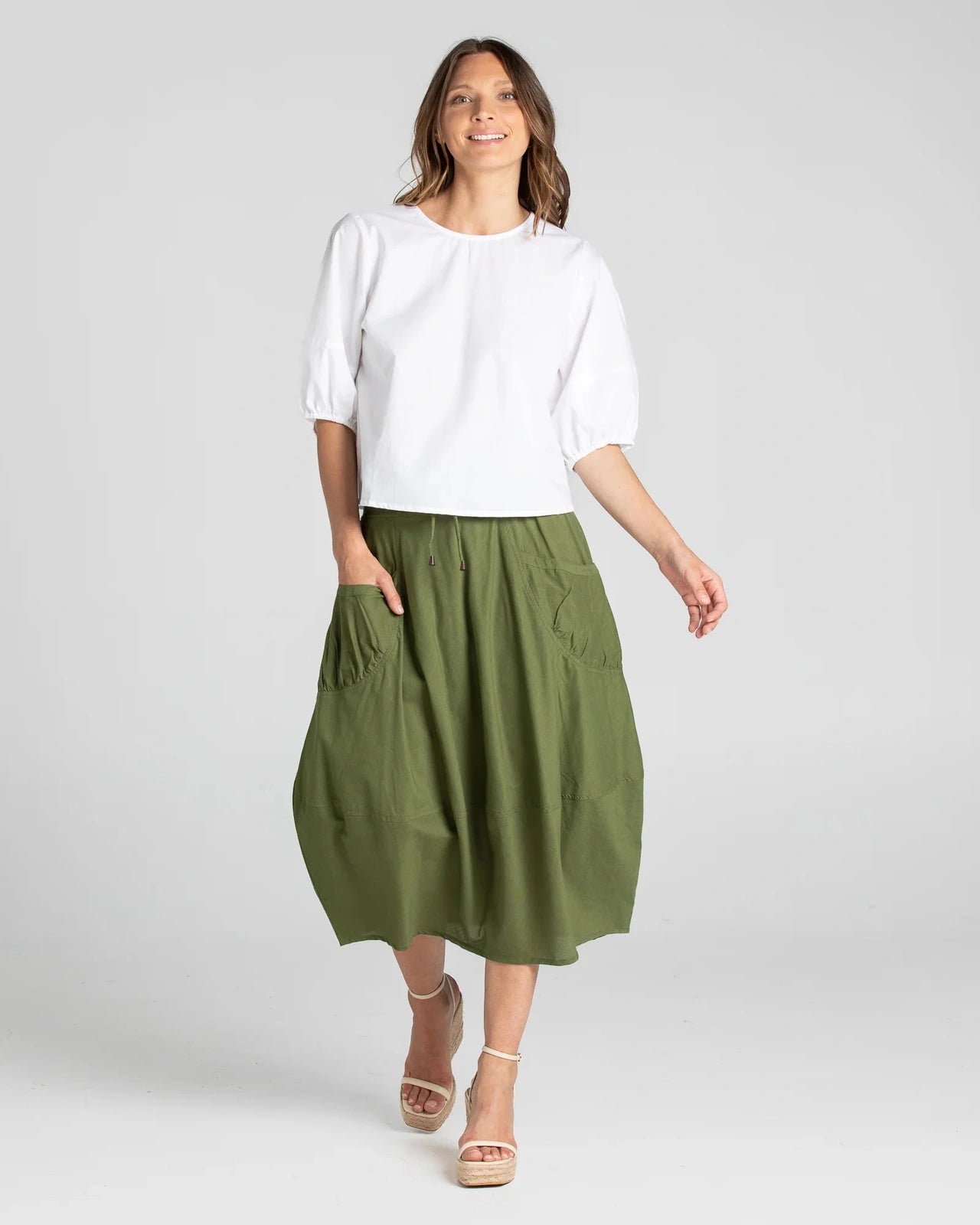 Boom Shankar Guru Skirt Khaki