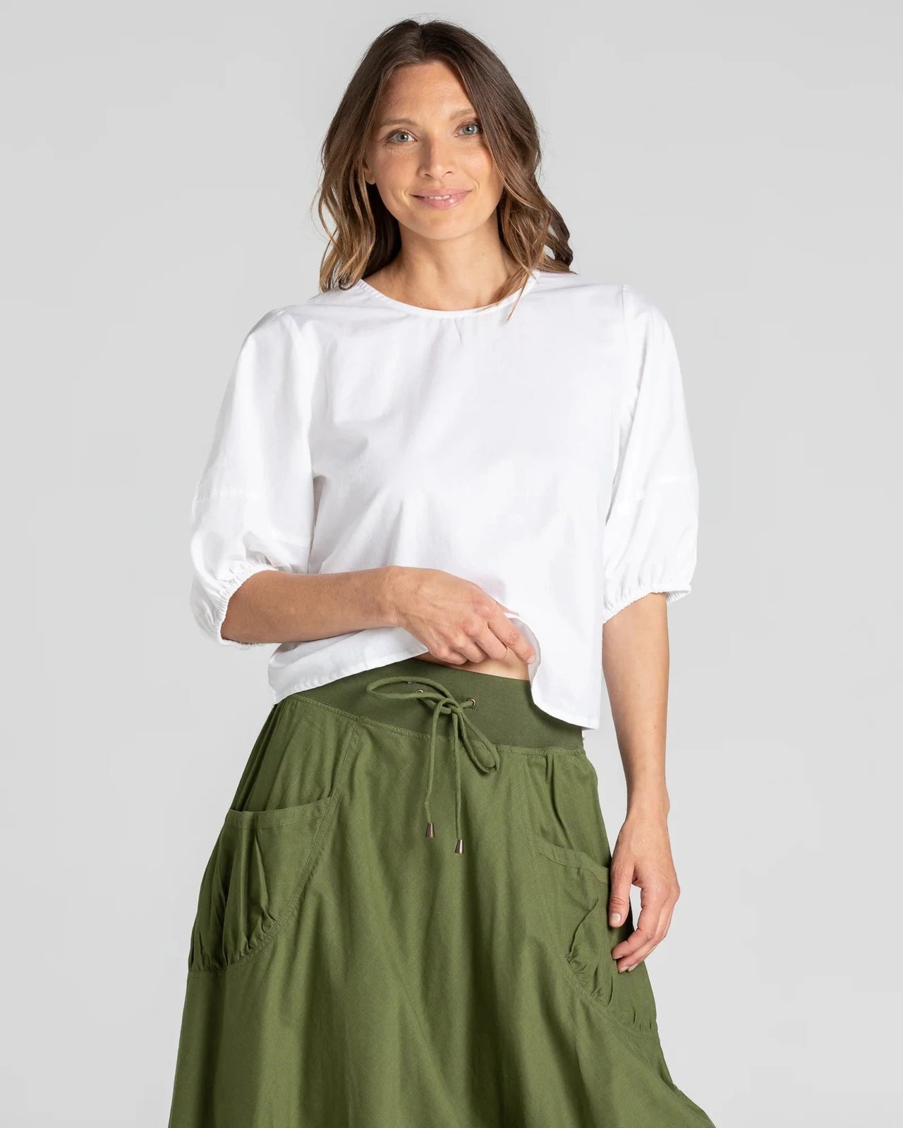 Boom Shankar Guru Skirt Khaki