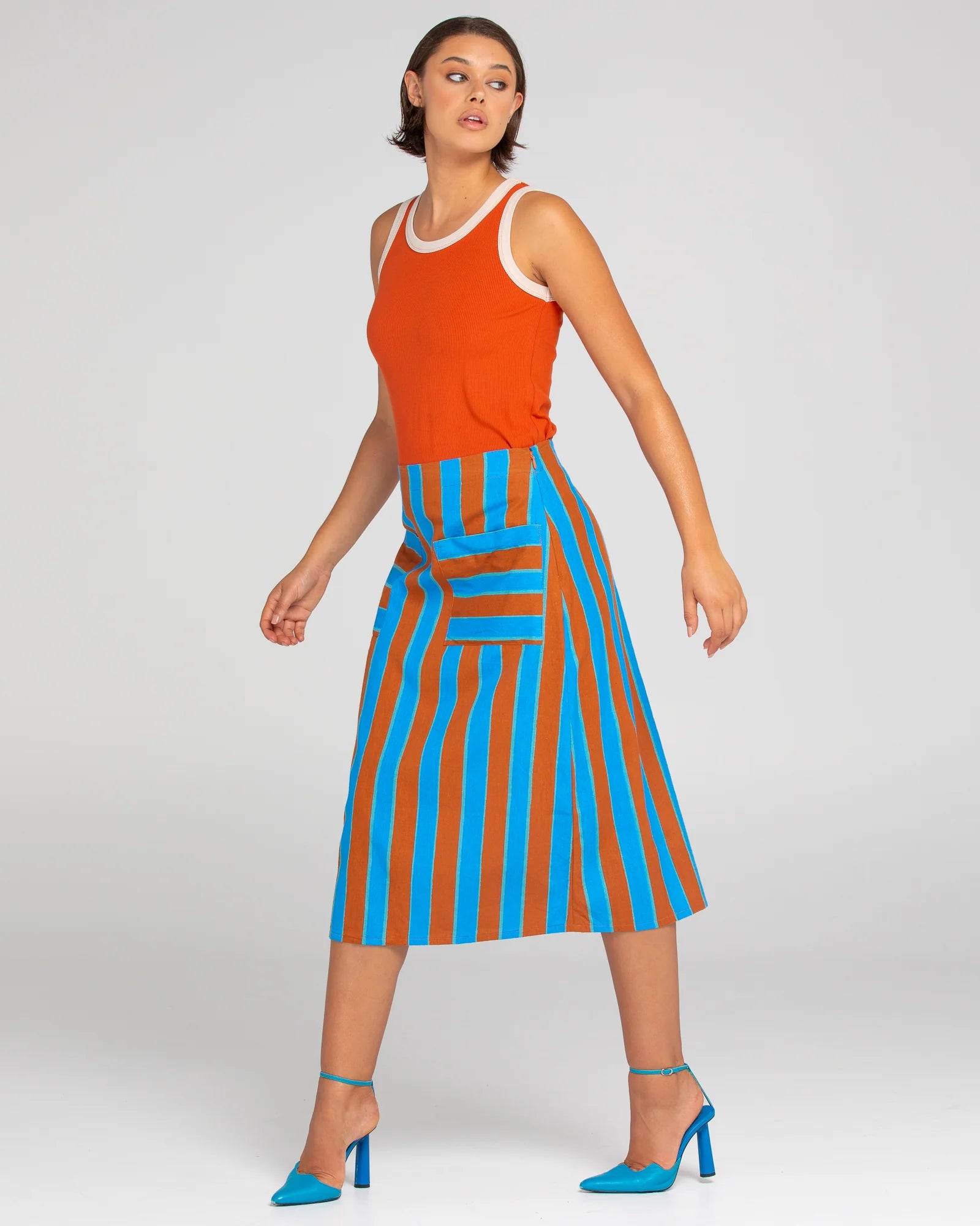 Boom Shankar Fay Skirt Cabana Stripe