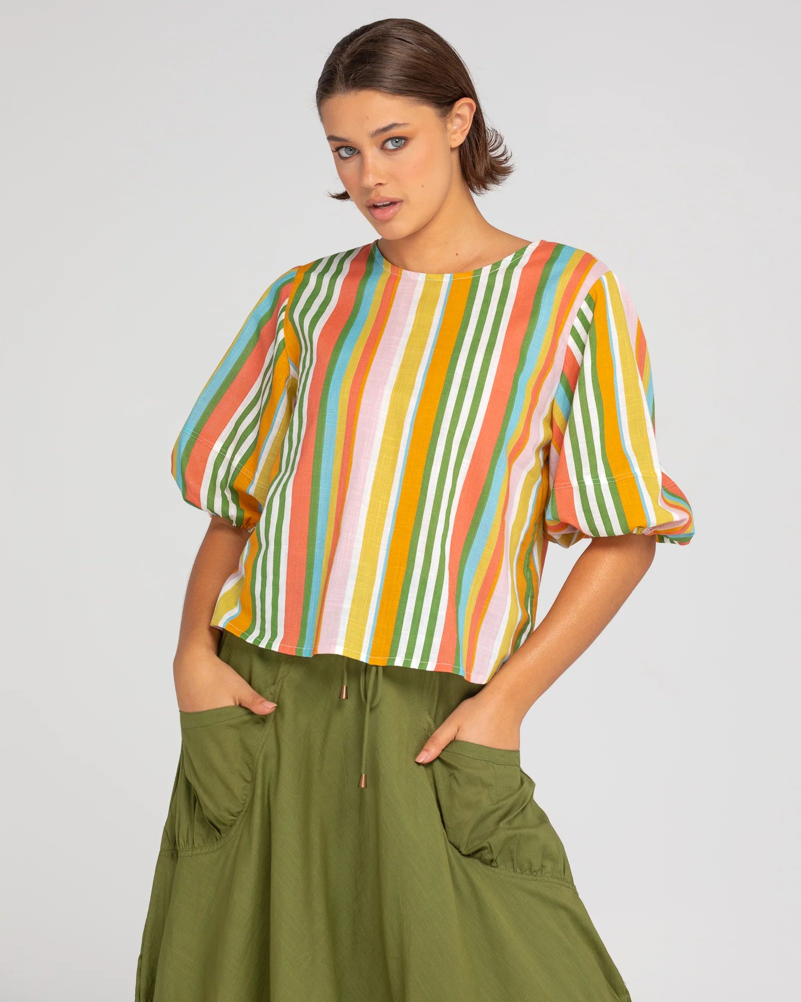 Boom Shankar Ava Top Ailana Stripe