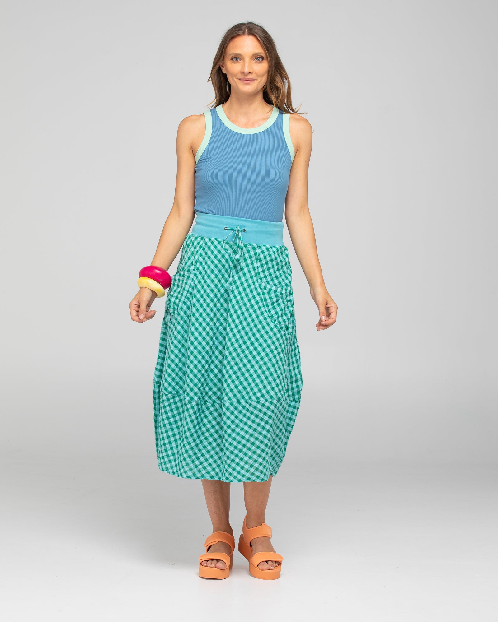 Boom Shankar Guru Skirt Green