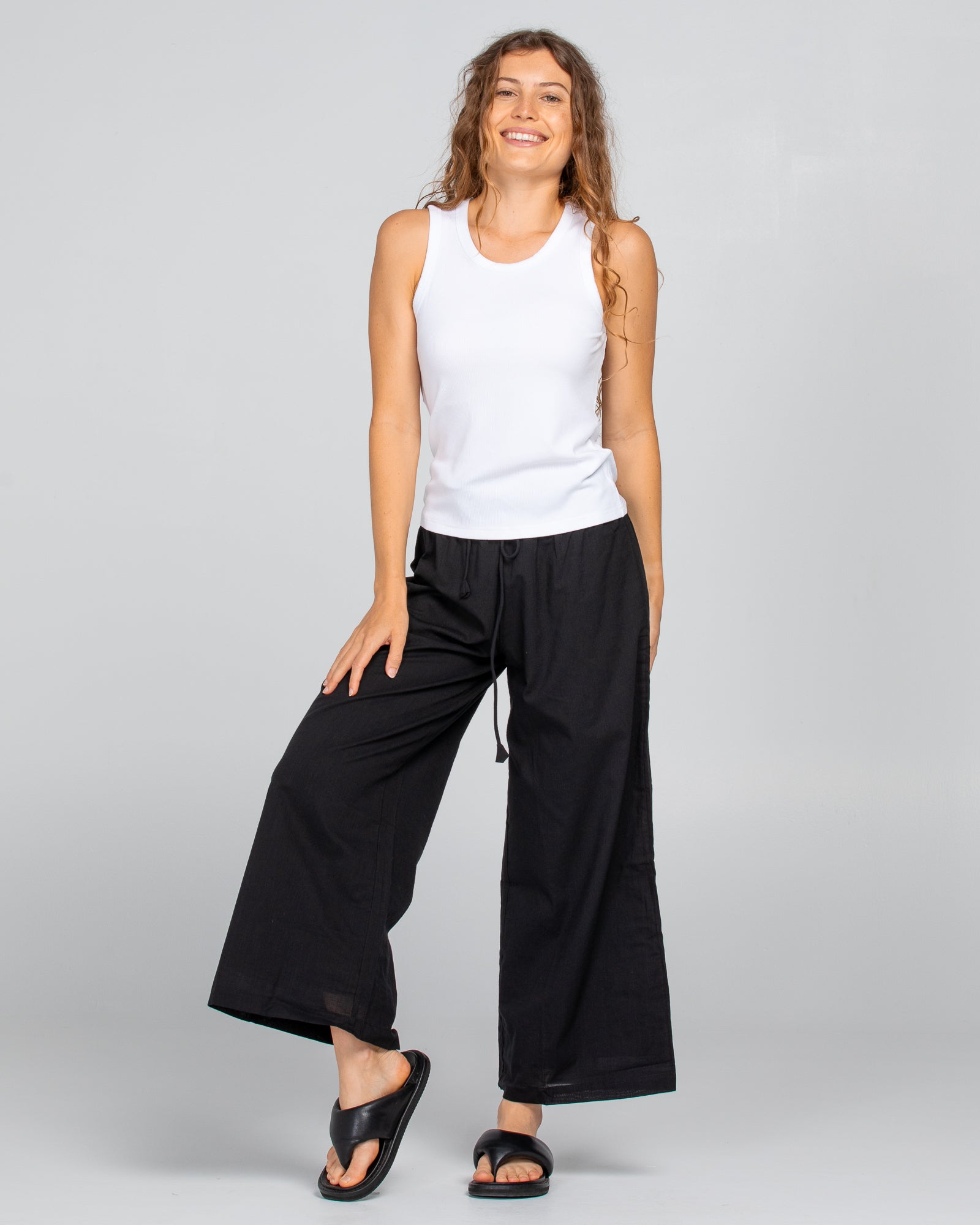 Boom Shankar Bellissimo Tank Top White/White