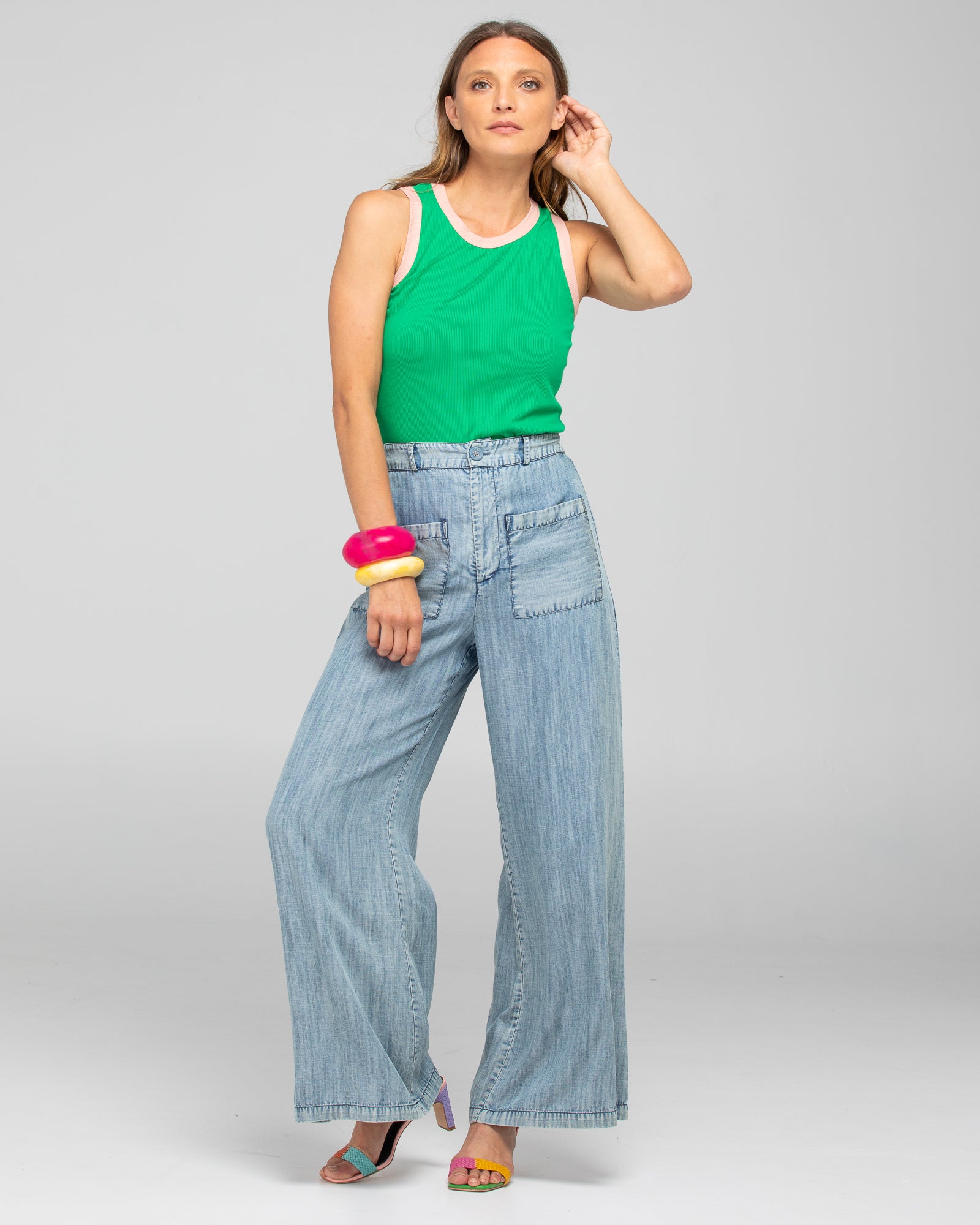 Boom Shankar Bellissimo Tank Top Green
