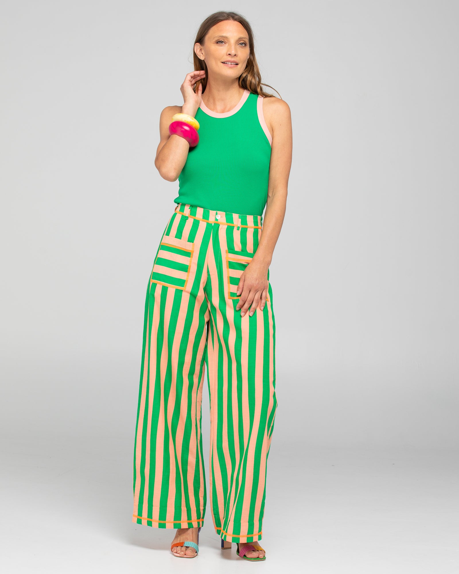 Boom Shankar Bellissimo Tank Top Green