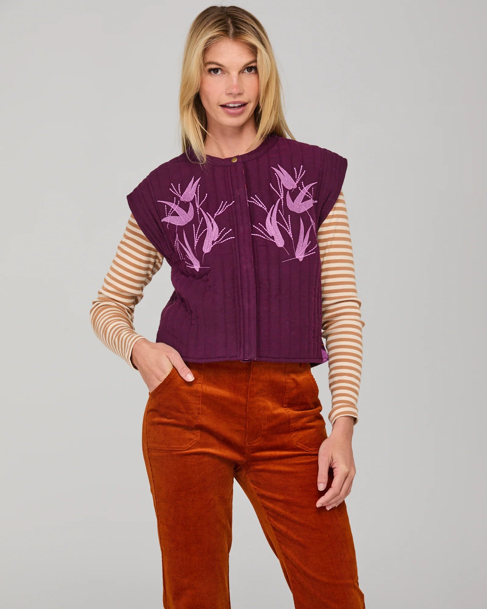 Boom Shankar Choko Reversible Vest Kazu