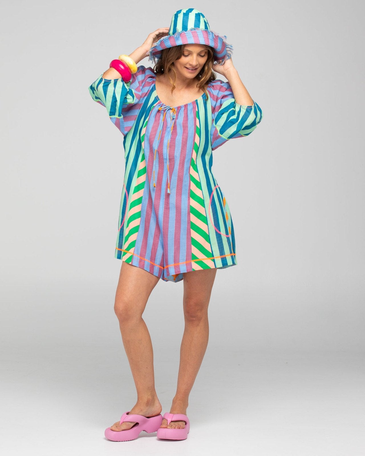 Boom Shankar Lucia Playsuit Capri Spliced