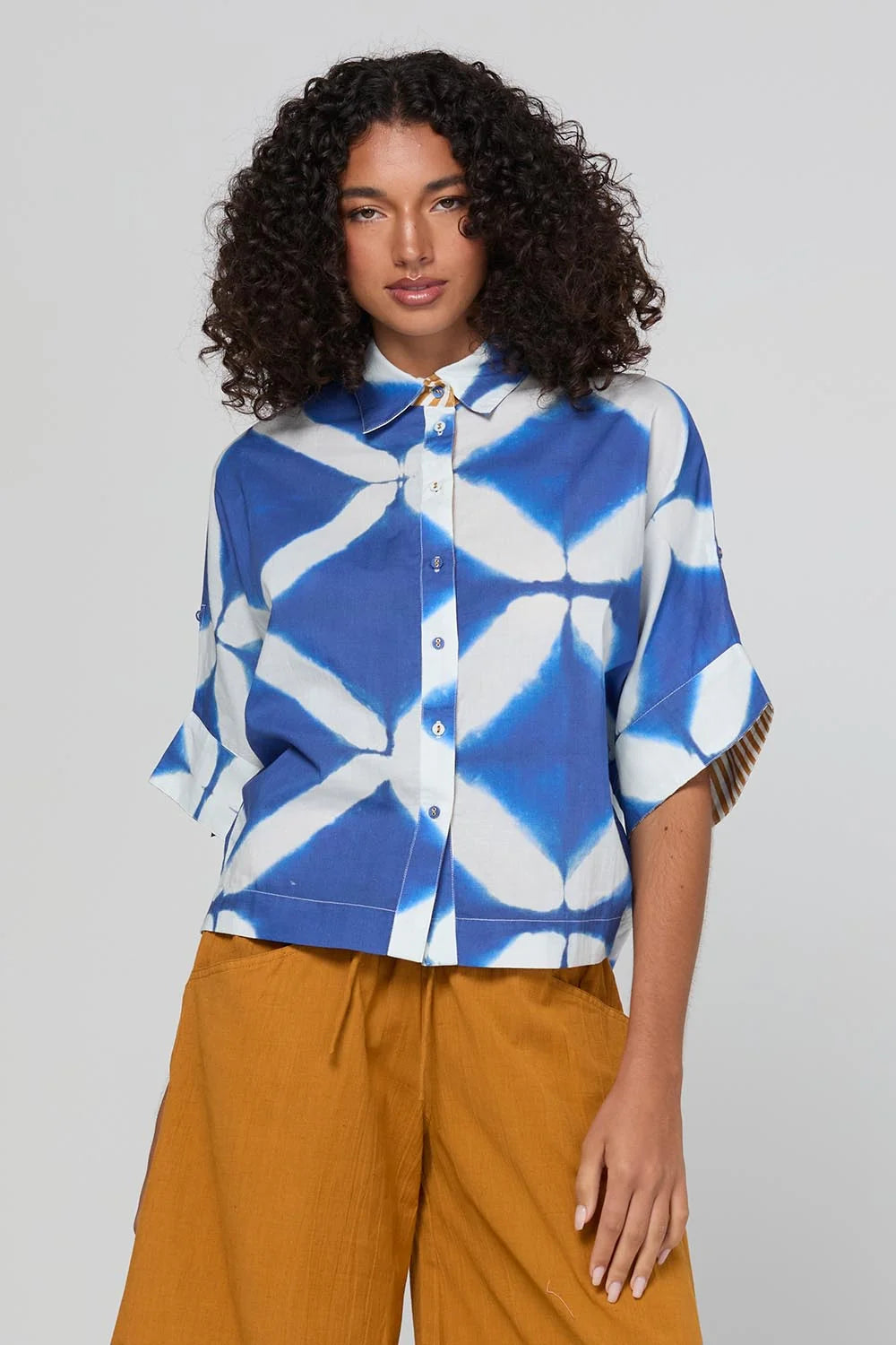 Boom Shankar Maui Shirt Block Print