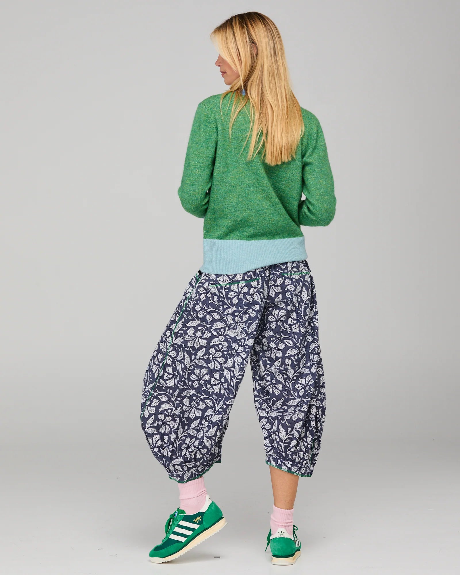 Boom Shankar Poet Cardigan Green Multi