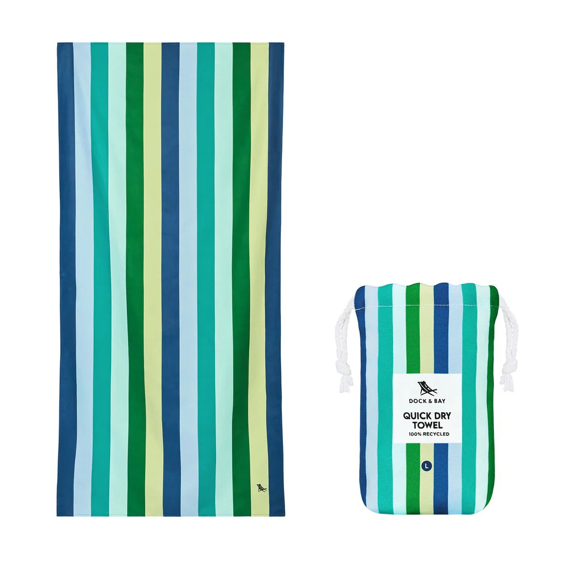 Dock & Bay Beach Towel Large Summer Collection Cool Lagoon