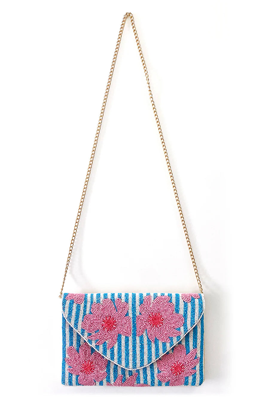 Dark Hampton Beaded Bag Petit Fleur