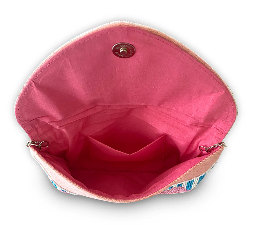 Dark Hampton Beaded Bag Petit Fleur