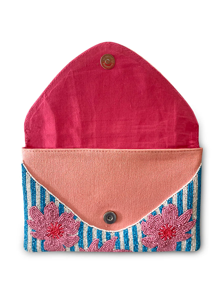 Dark Hampton Beaded Bag Petit Fleur