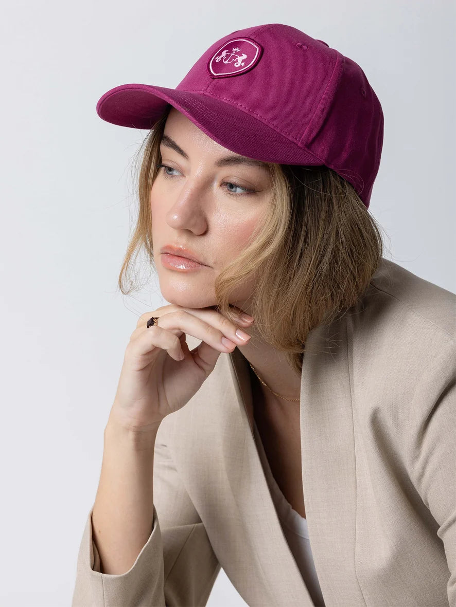 Dark Hampton Cotton Cap The Winter Berry