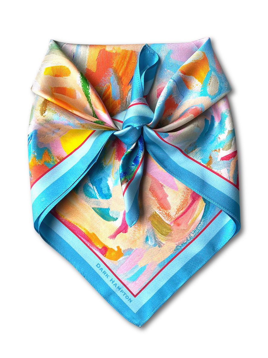 Dark Hampton Petite Silk Scarf Finn