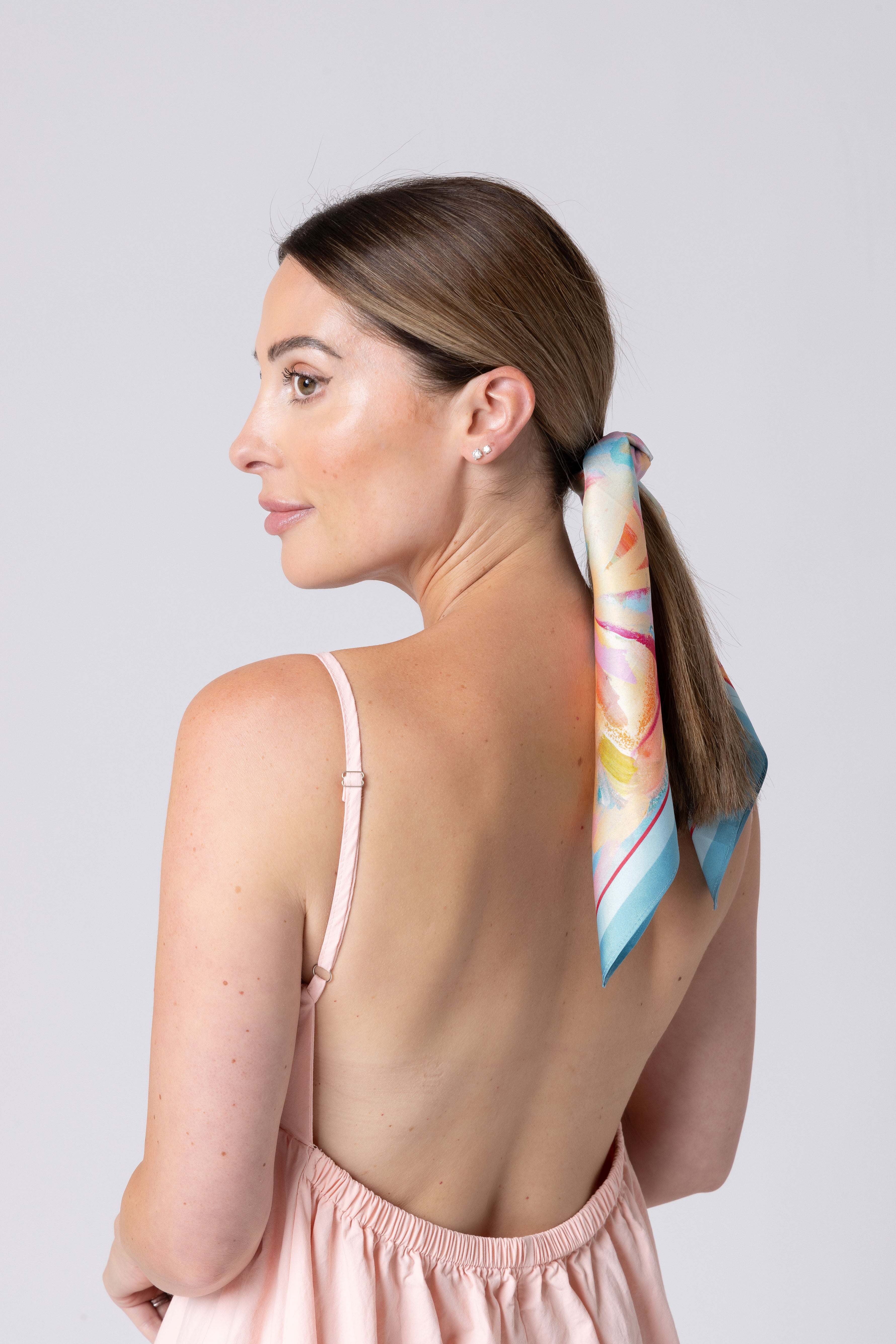 Dark Hampton Petite Silk Scarf Finn