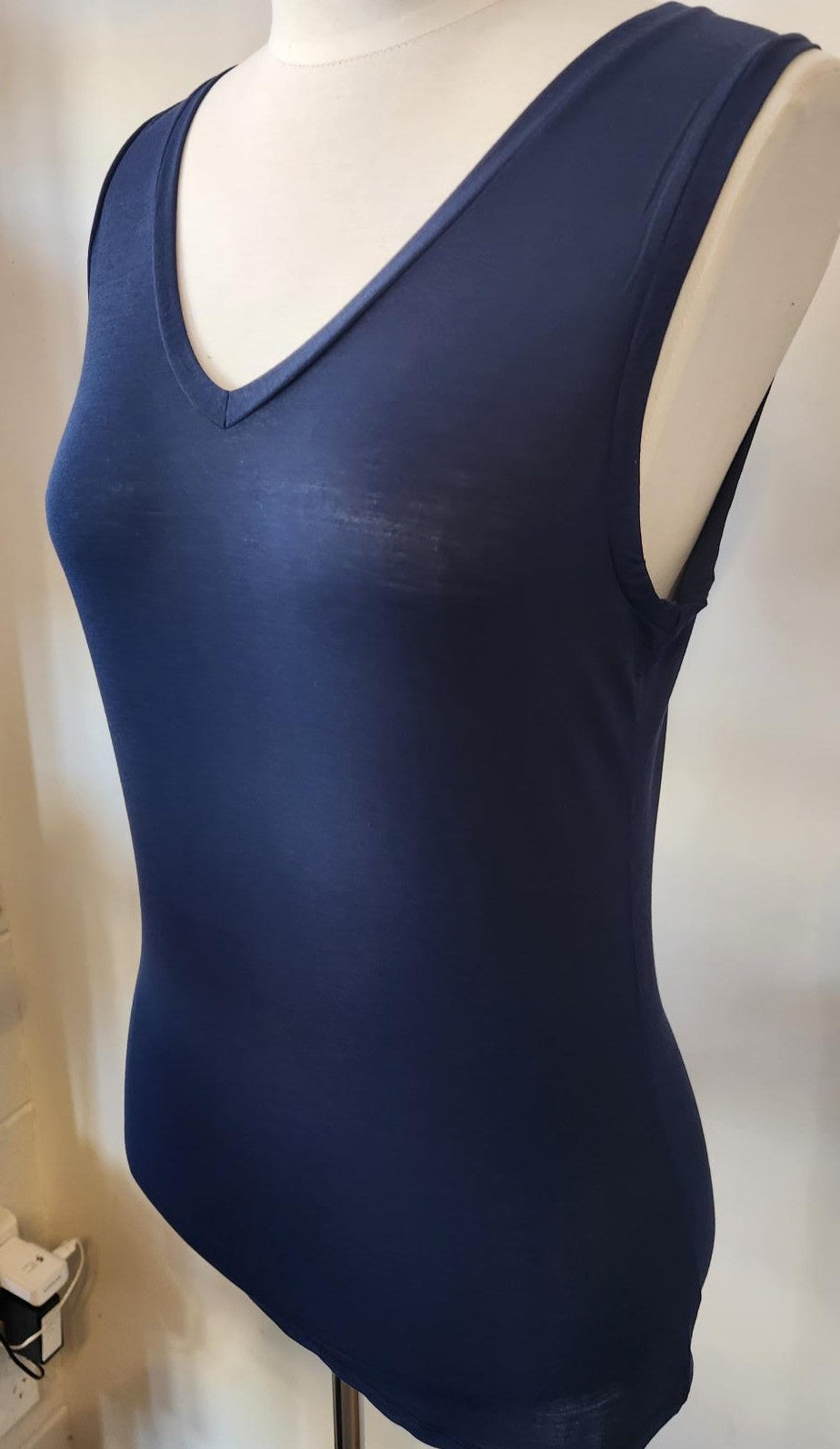 EGi 2502 Bamboo V-neck Tank Blue