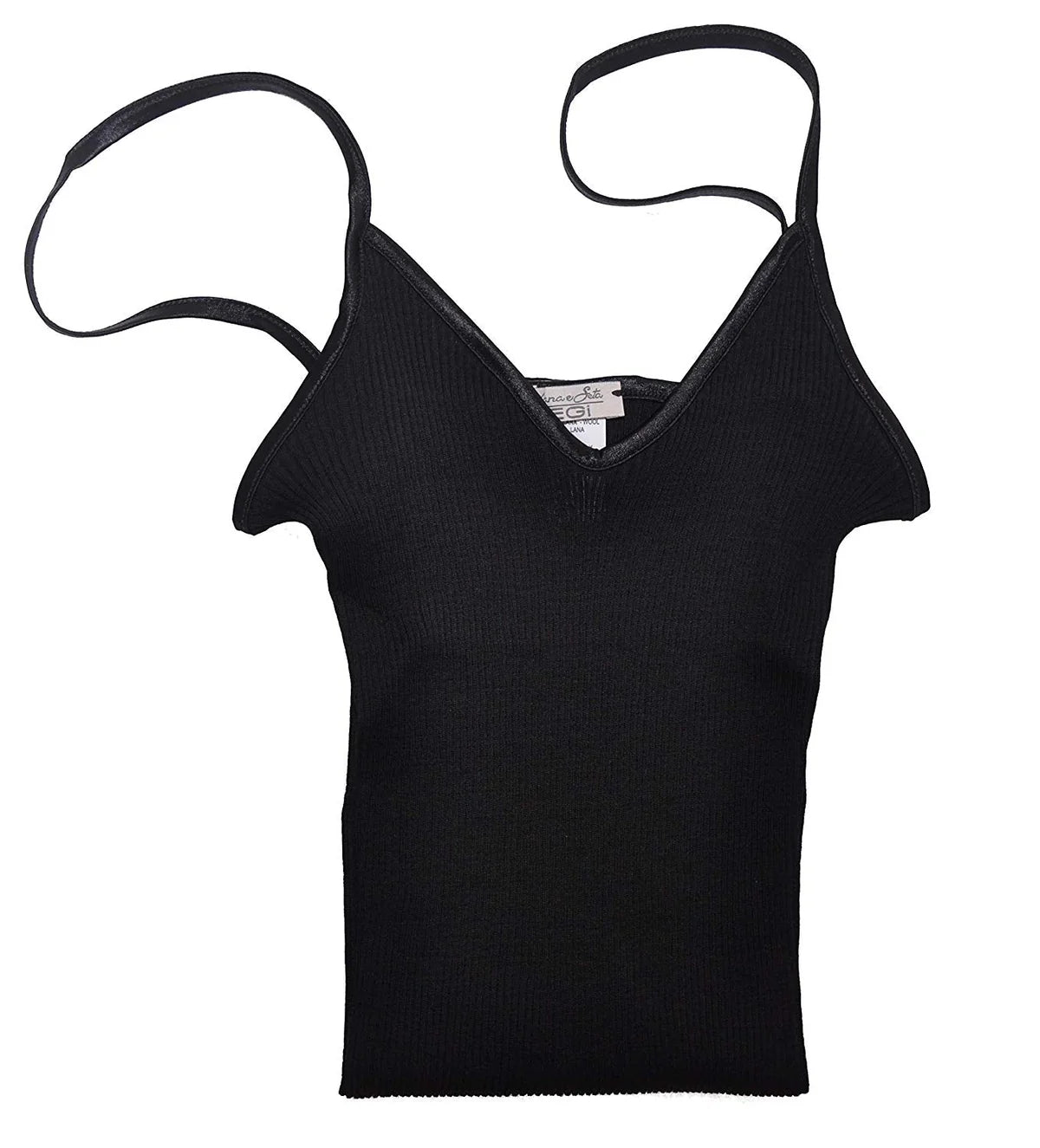 EGi 1407 Wool Silk Camisole Nero