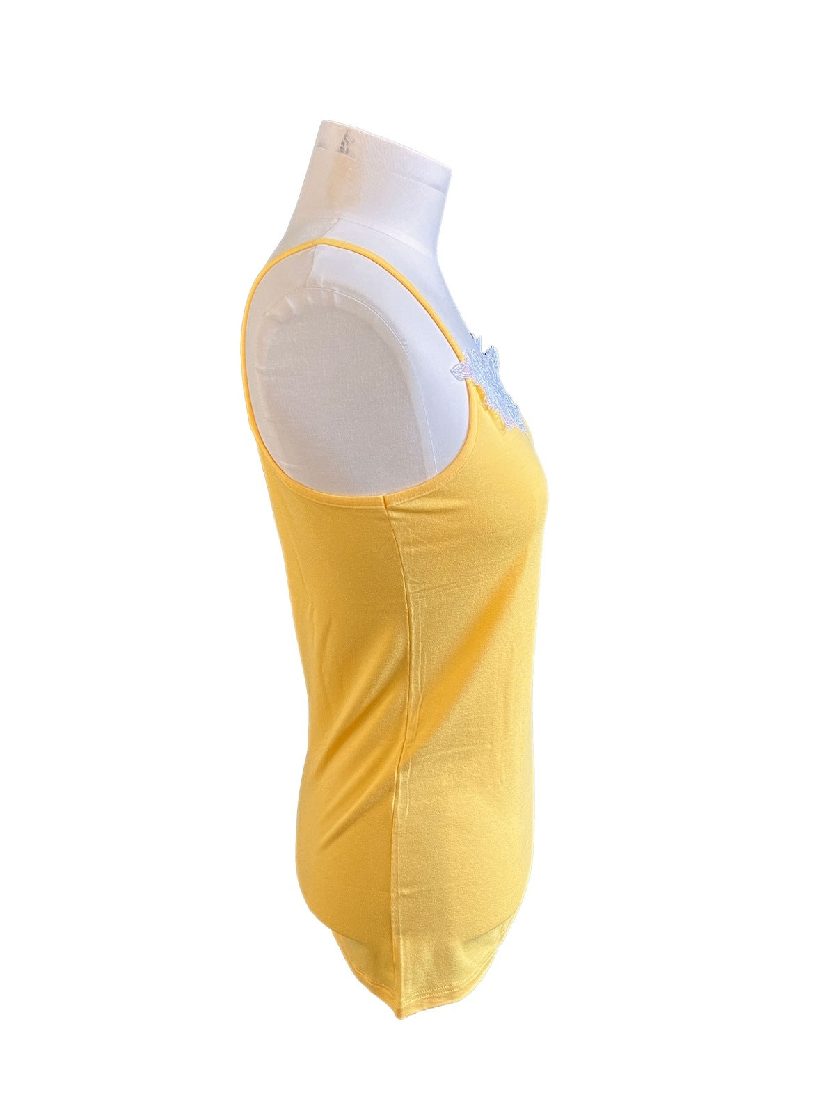 EGi 1775 Lace Trim Tank Yellow