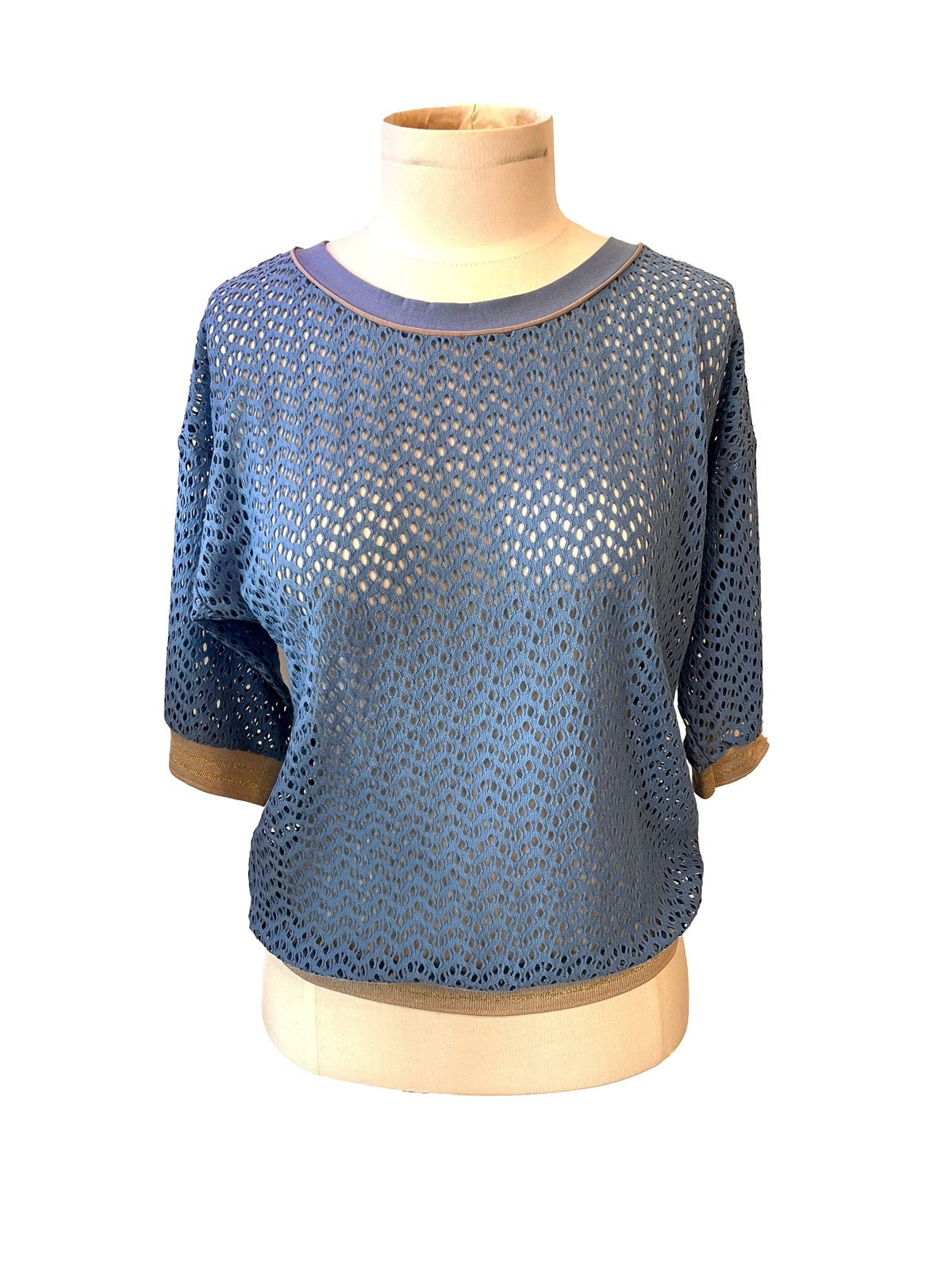 EGi 5015 Cut Out Cotton Tee Azure