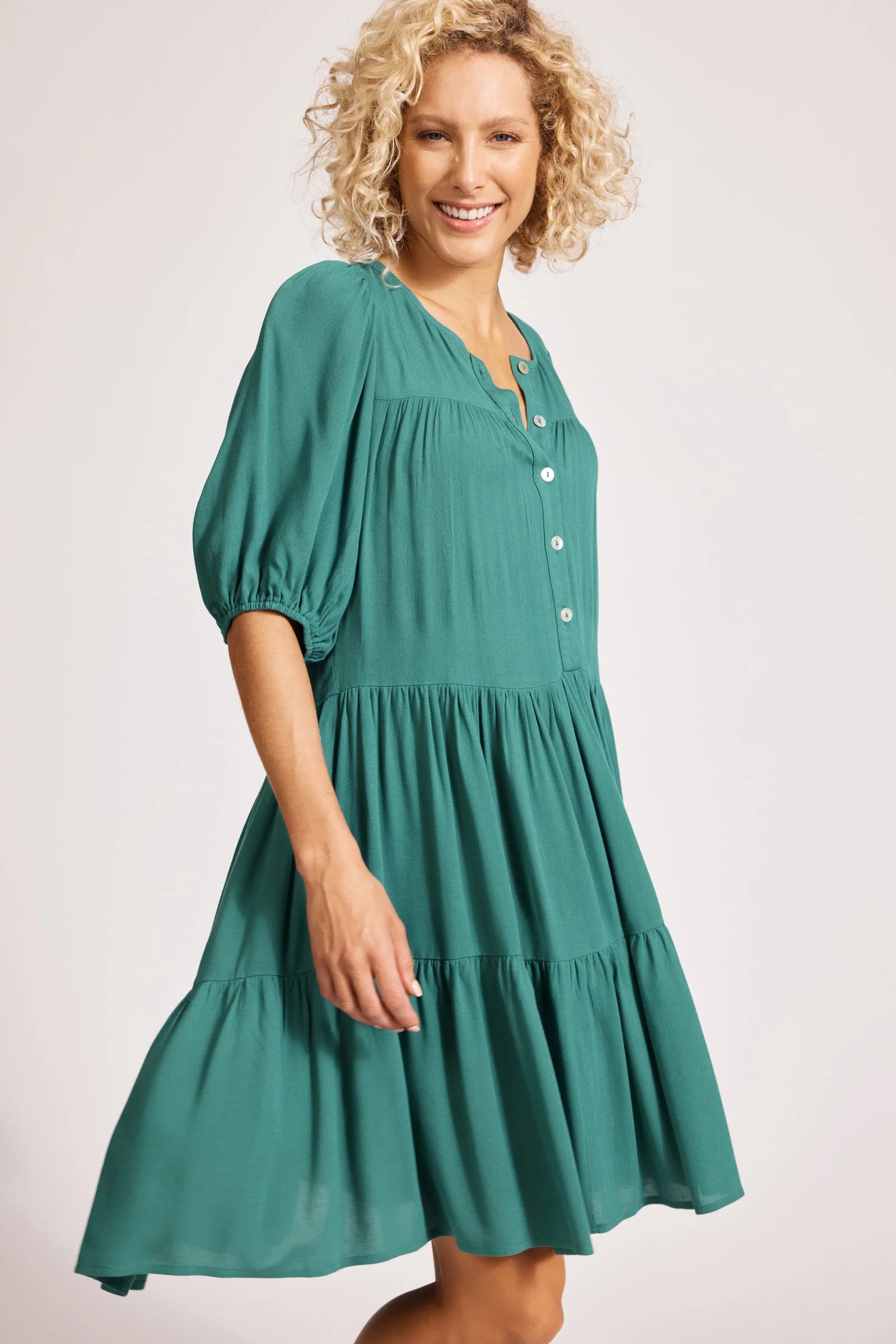 Eb & Ive Alegria Midi Dress Lagoon
