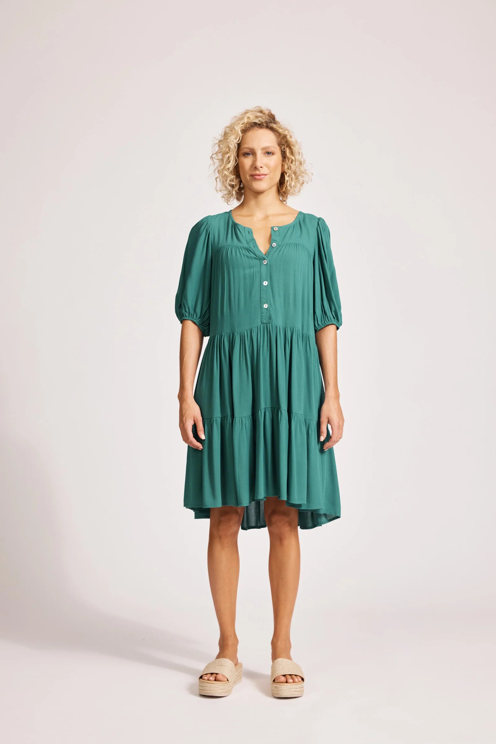 Eb & Ive Alegria Midi Dress Lagoon