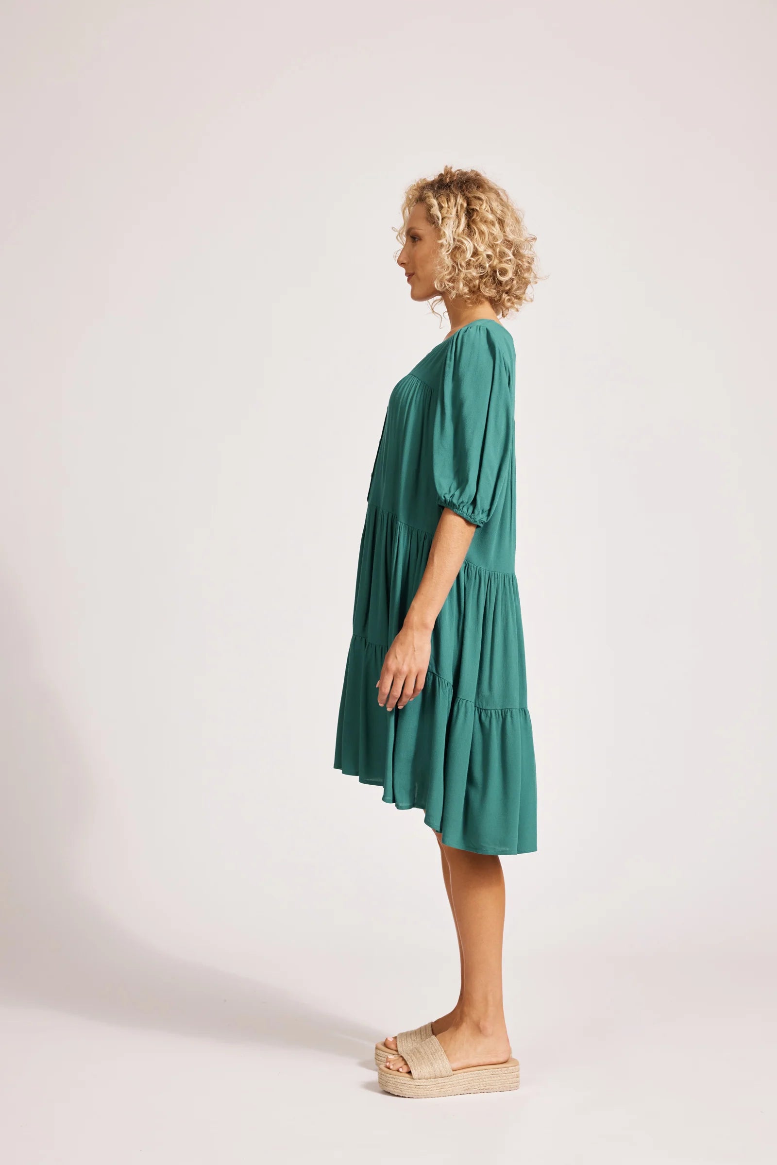 Eb & Ive Alegria Midi Dress Lagoon