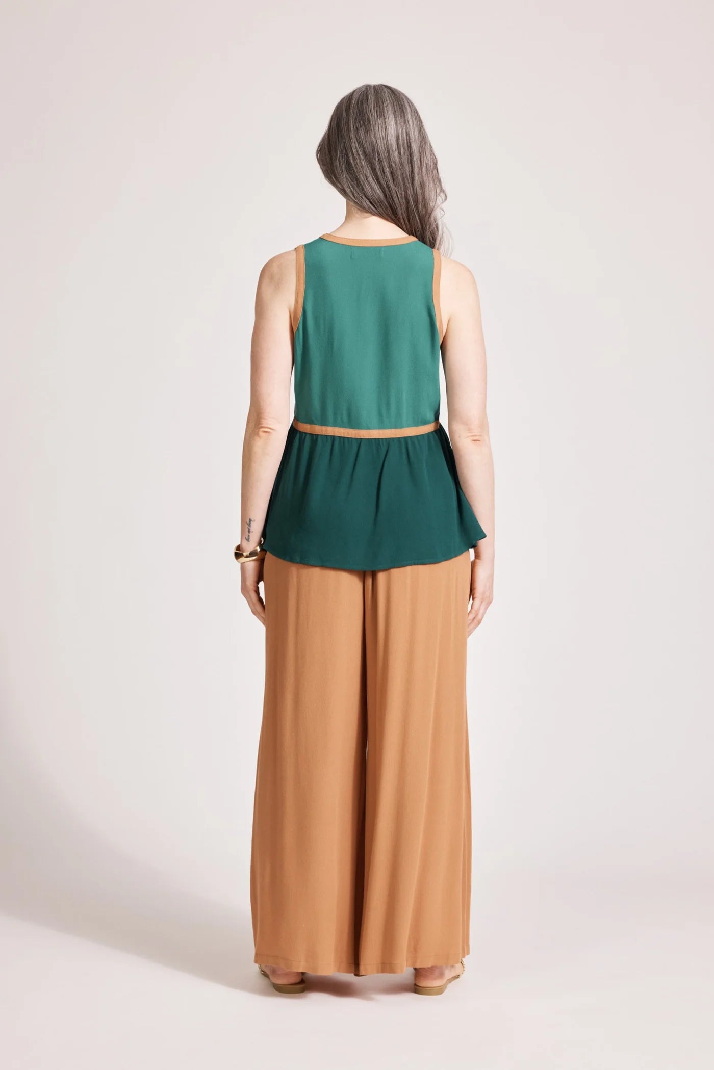 Eb & Ive Alegria Spliced Tank - Teal/Lagoon