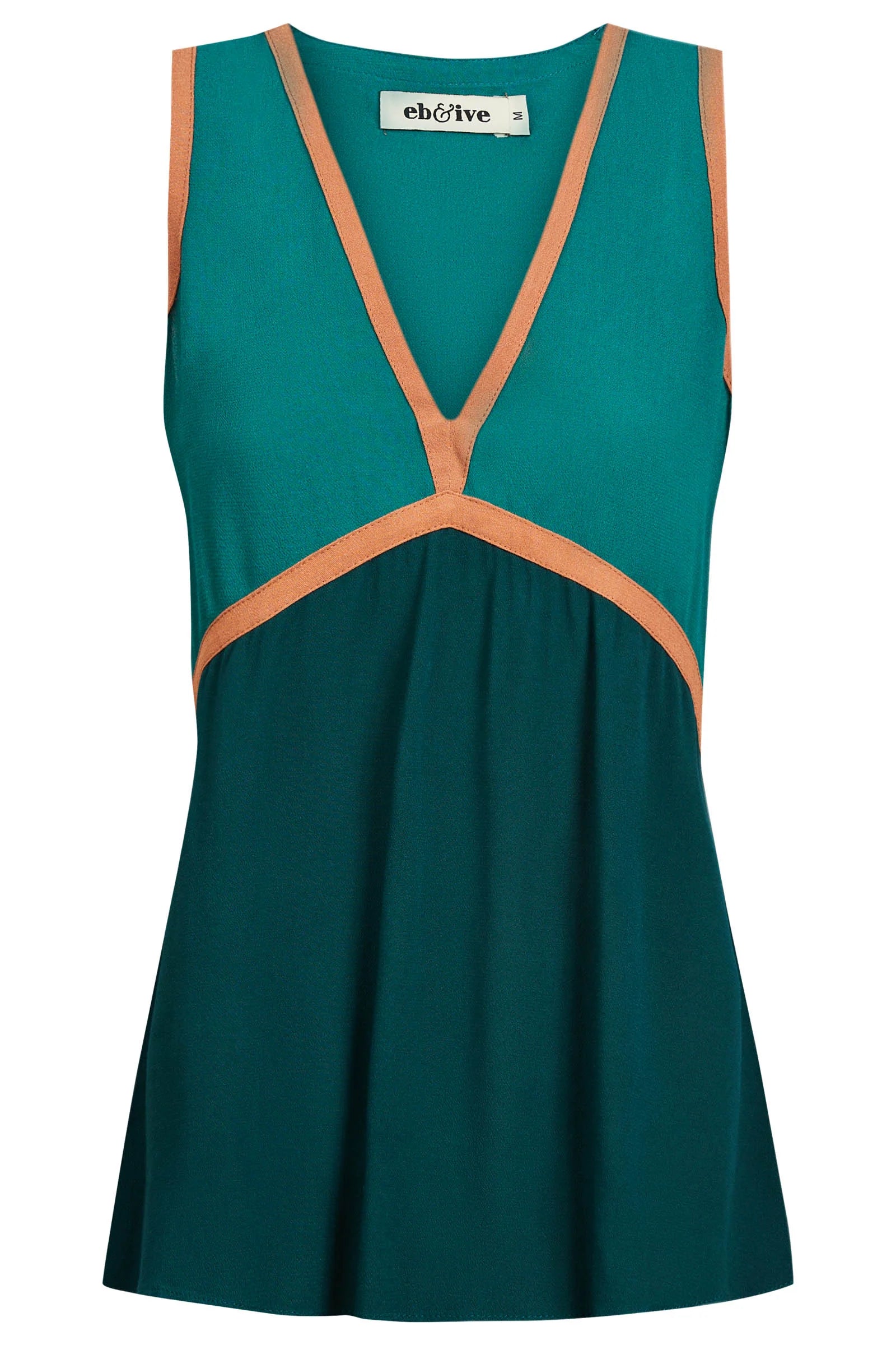 Eb & Ive Alegria Spliced Tank - Teal/Lagoon