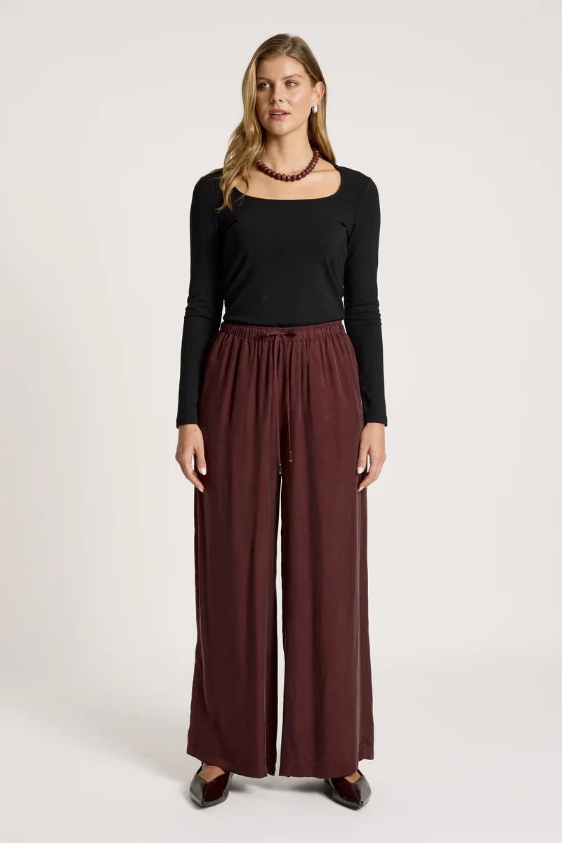 Eb & Ive Callista Pant Mahogany