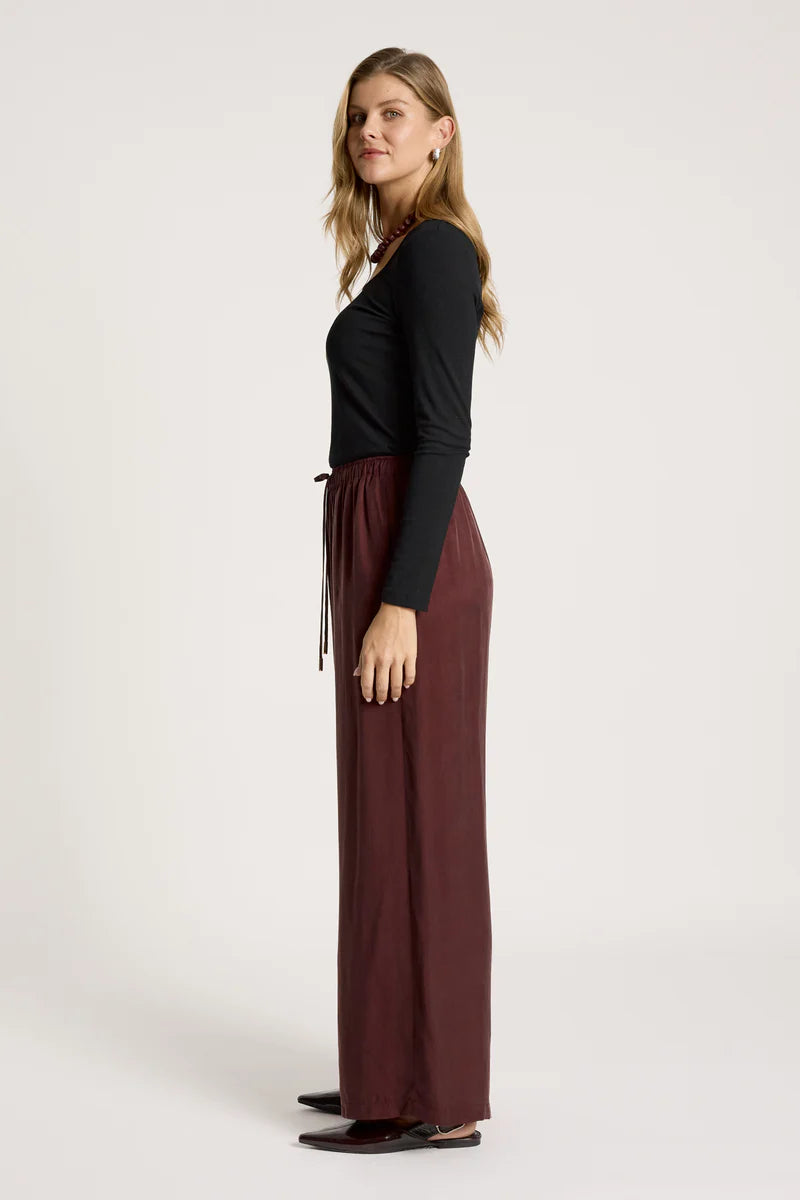 Eb & Ive Callista Pant Mahogany